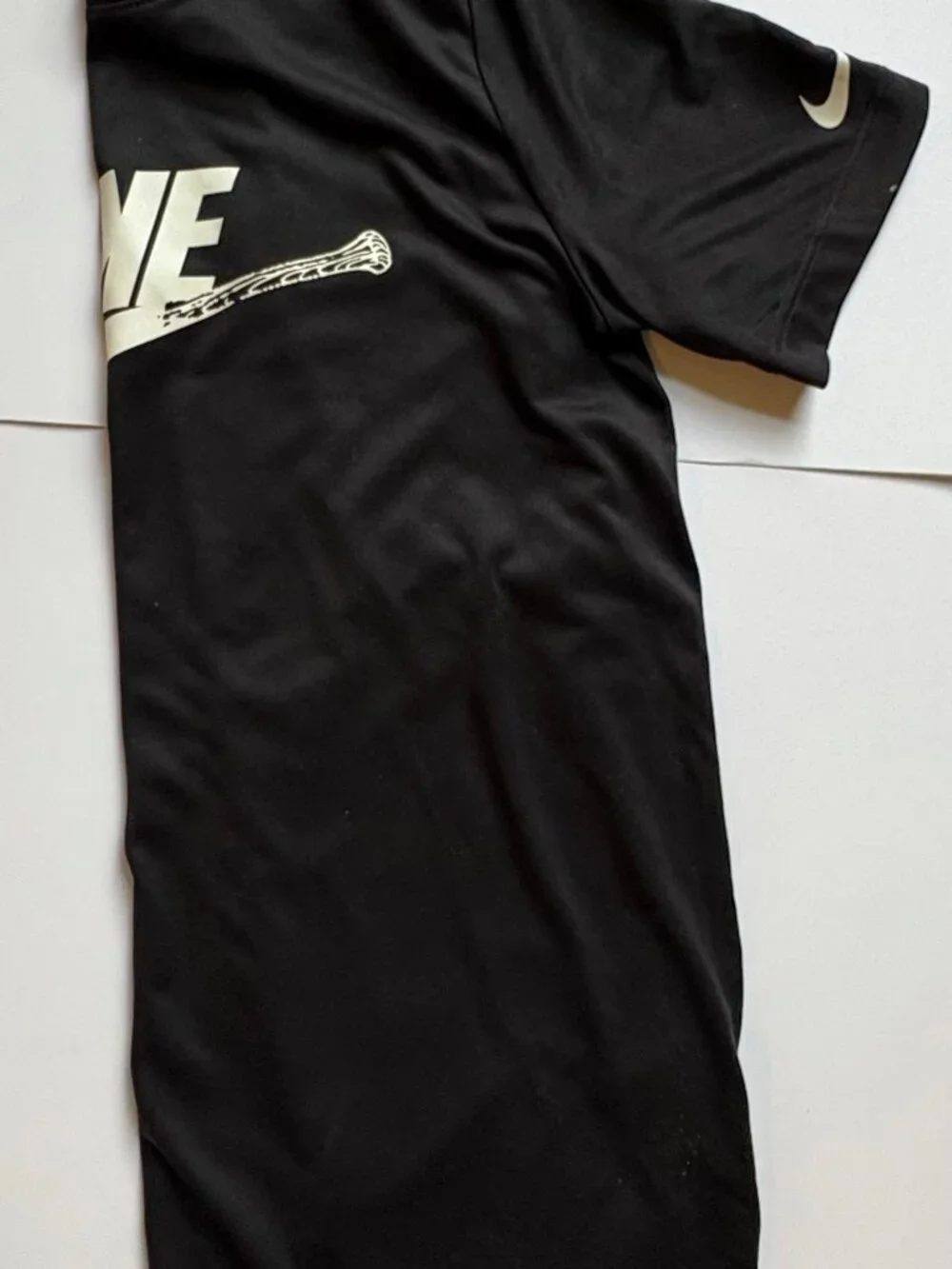 Nike Dri-FIT Baseball Graphic Tee Boys XL Black Athletic